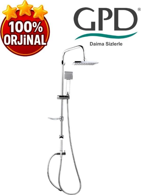 Gpd Dst19-3 Yönlendiricili Duş Seti (Tek Fonksiyonlu El Duşu + 200X200) - Image 1