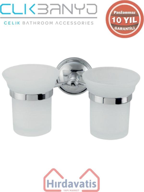 Çelik Banyo Paslanmaz Pirinç Bella Erciyes Çiftli Di? Fırçalık - Image 1