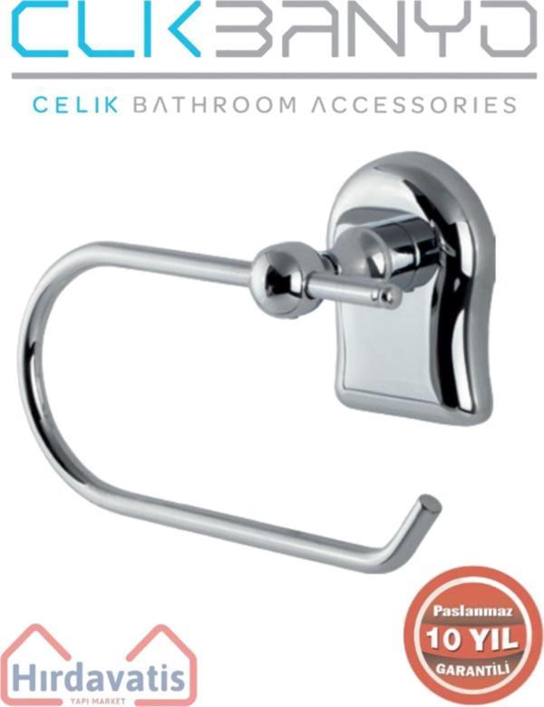 Çelik Banyo Paslanmaz Pirinç Lale Açık Kağıtlık - Image 1