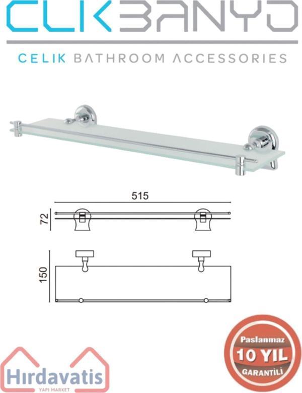 Çelik Banyo Paslanmaz Pirinç Lale Etejer - Image 1