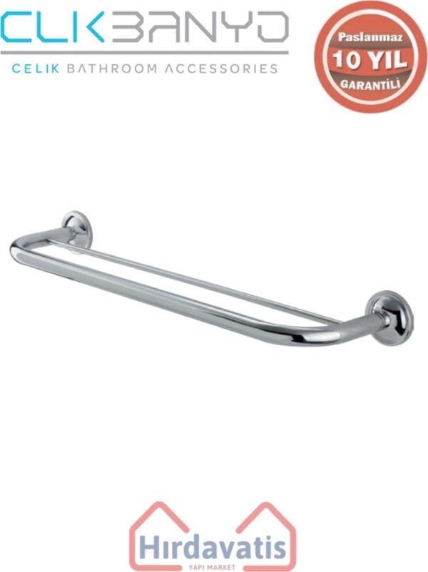 Çelik Banyo Paslanmaz Pirinç Bella İkiliuzun Havluluk 50Cm - Image 1