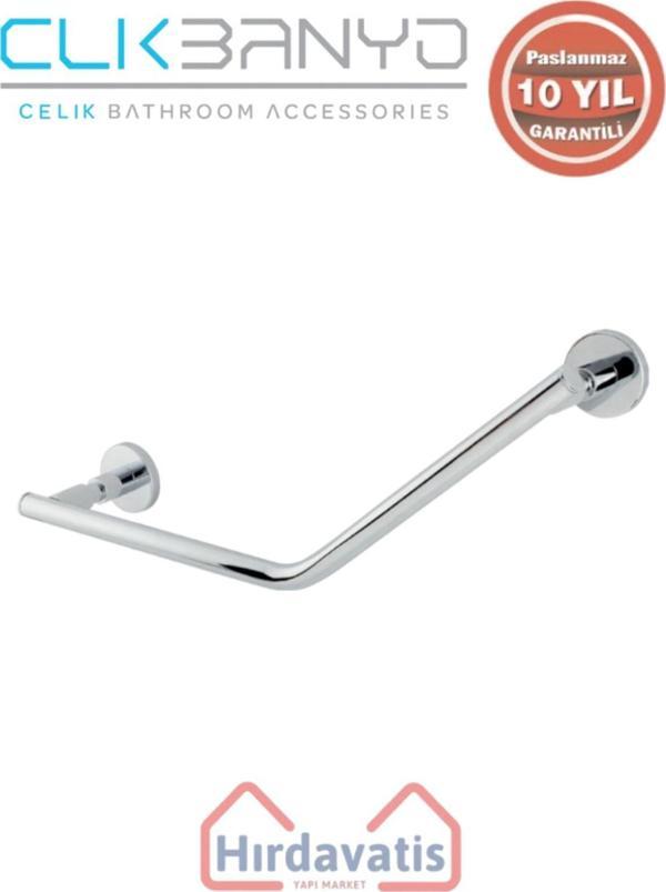 Çelik Banyo Paslanmaz Pirinç Flora Küvet Tutamağı Düz 40Cm - Image 1