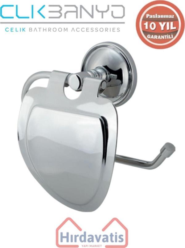 Çelik Banyo Paslanmaz Pirinç Bella Kağıtlık Gala Kapak - Image 1