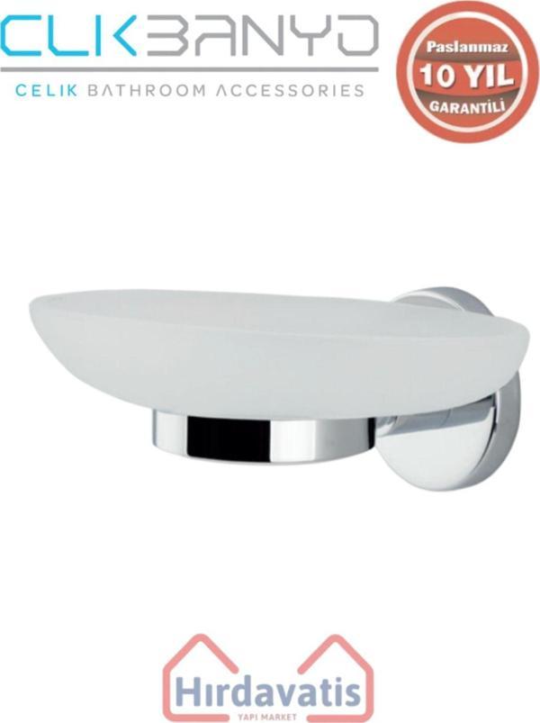 Çelik Banyo Paslanmaz Pirinç Flora Sabunluk - Image 1
