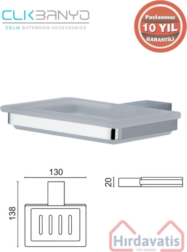 Çelik Banyo Paslanmaz Pirinç Titanik Sabunluk 10 Yıl Paslanmaz Garantili - Image 1
