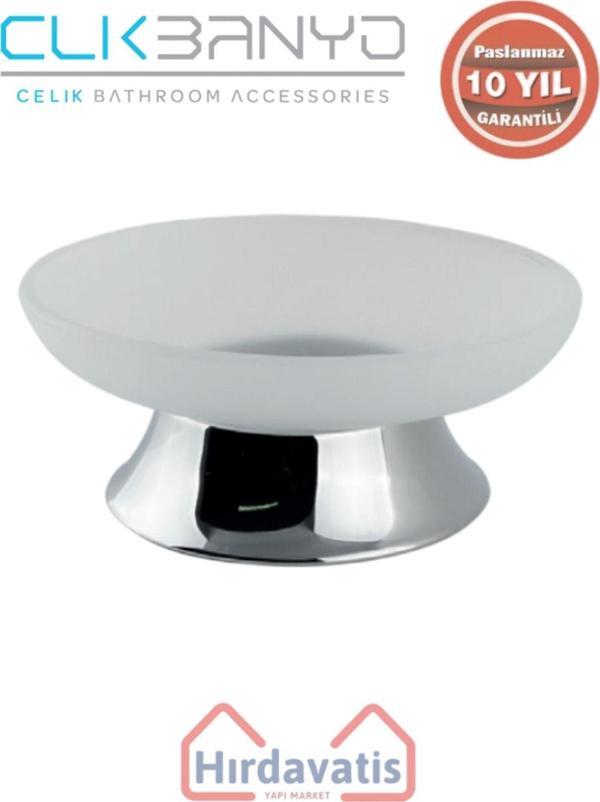 Çelik Banyo Paslanmaz Pirinç Bella Set Üstü Sabunluk - Image 1