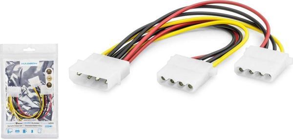 Hadron Hdx5526 İde Power Kablo Poşetli 2İn1 Beyaz - Image 1
