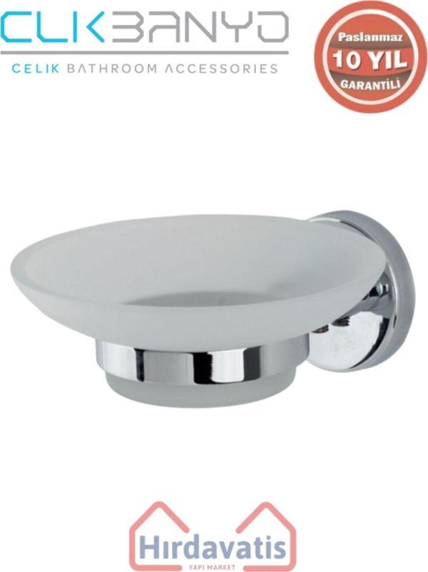 Çelik Banyo Paslanmaz Pirinç Karaca Sabunluk - Image 1