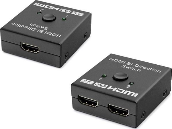 Hadron Hdx1296 2 Port Hdmi Switch 2Giriş 1Çıkış Bi-Direction 4K Ultra Hd Ve 3D Hdmi 1.4 - 2.0 Uyumlu - Image 1