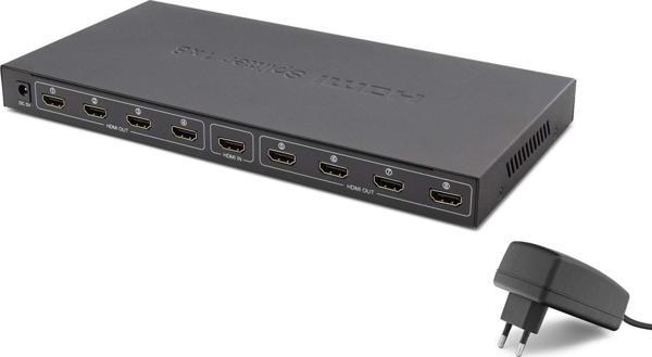 Hadron Hdx1332 8 Port Hdmi Splitter 1.4V 1080P 4K 1-İn 8-Out Siyah - Image 1