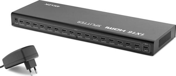 Hadron Hdx1293 16 Port Hdmi Splitter 1.4V 1080P 3D 1-İn 16-Out Siyah - Image 1