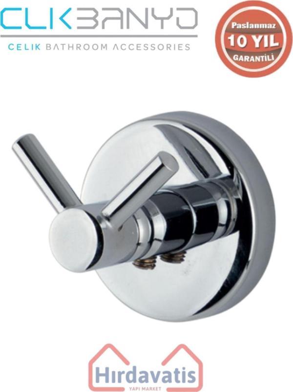 Çelik Banyo Paslanmaz Pirinç Dilek Bornozluk Çiftli - Image 1