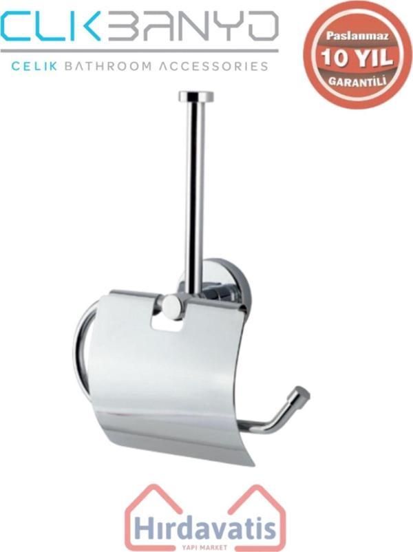 Çelik Banyo Paslanmaz Pirinç Dilek Geni? Kapaklı Yedek Kağıtlık - Image 1