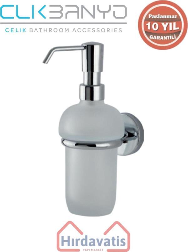 Çelik Banyo Paslanmaz Pirinç Dilek Montajlı Sıvı Sabunluk - Image 1