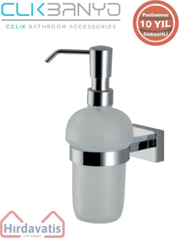 Çelik Banyo Paslanmaz Pirinç Kenzo Montajlı Sıvı Sabunluk - Image 1