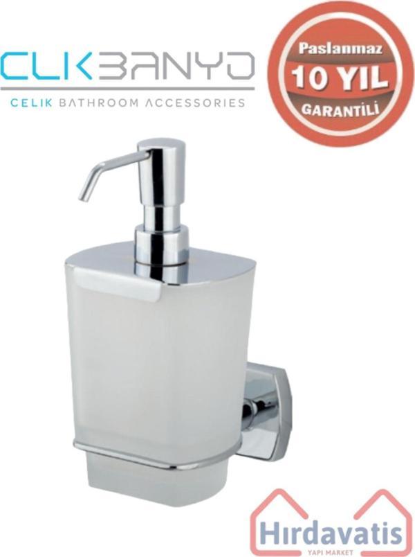 Çelik Banyo Paslanmaz Pirinç Milano Montajlı Sıvı Sabunluk - Image 1