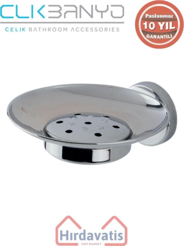 Çelik Banyo Paslanmaz Pirinç Dilek Süzgeç Montajlı Sabunluk - Image 1