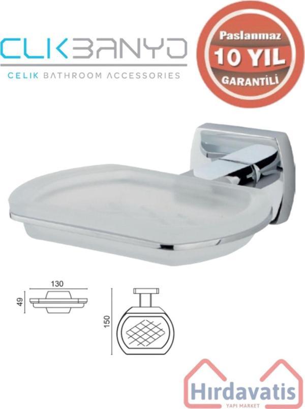 Çelik Banyo Paslanmaz Pirinç Milano Sabunluk - Image 1