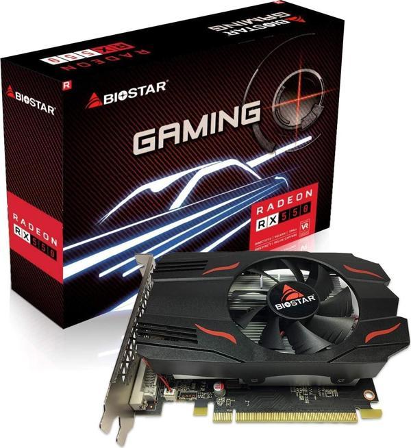 Biostar Rx550 4Gb 128Bit Gddr5 Dvı Dp Hdmı Ekran Kartı - Image 1