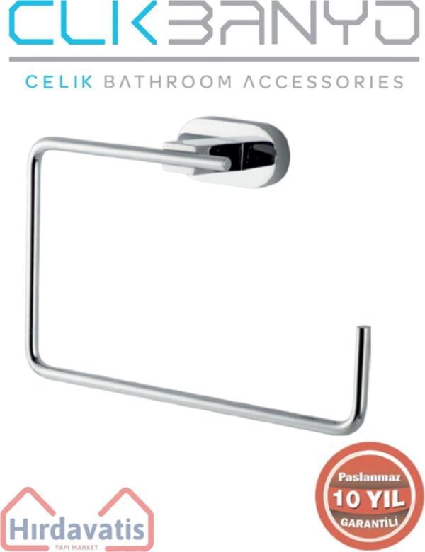 Çelik Banyo Paslanmaz Pirinç Zirve Kare Havluluk - Image 1