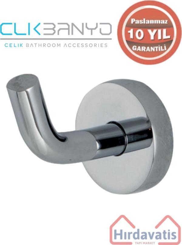 Çelik Banyo Paslanmaz Pirinç Eser Tekli Askılık - Image 1