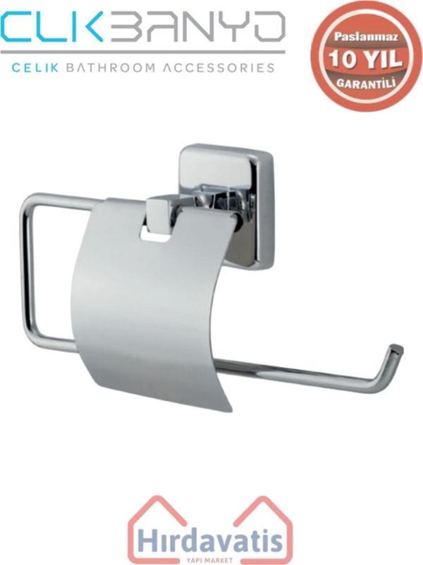 Çelik Banyo Paslanmaz Pirinç Kumru Geniș Kapaklı Kağıt Havluluk - Image 1
