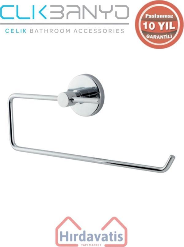 Çelik Banyo Paslanmaz Pirinç Flora Açık Kağıt Havluluk - Image 1
