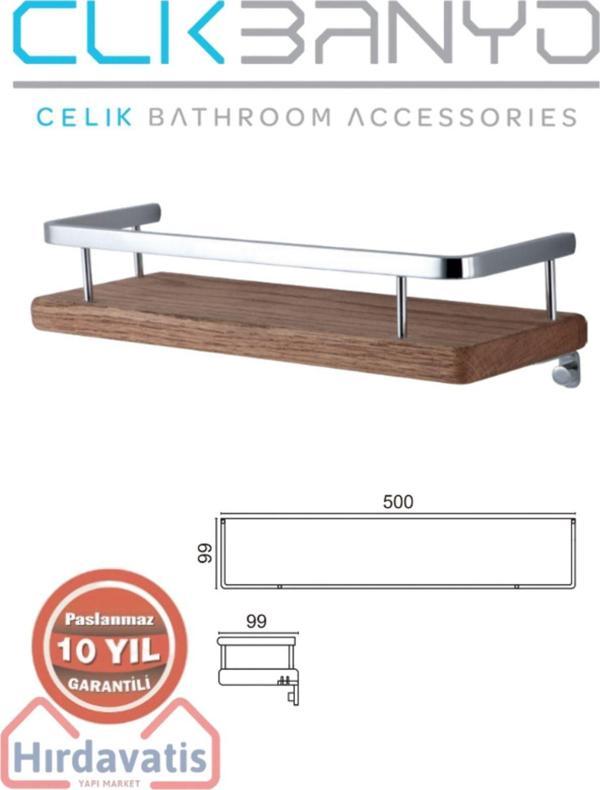 Çelik Banyo Paslanmaz Pirinç Selvi Etejer 50Cm - Image 1