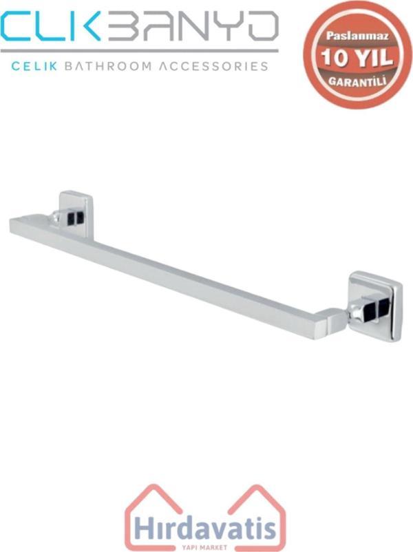 Çelik Banyo Paslanmaz Pirinç Kumru Kare Boru Uzun Havluluk 50Cm - Image 1