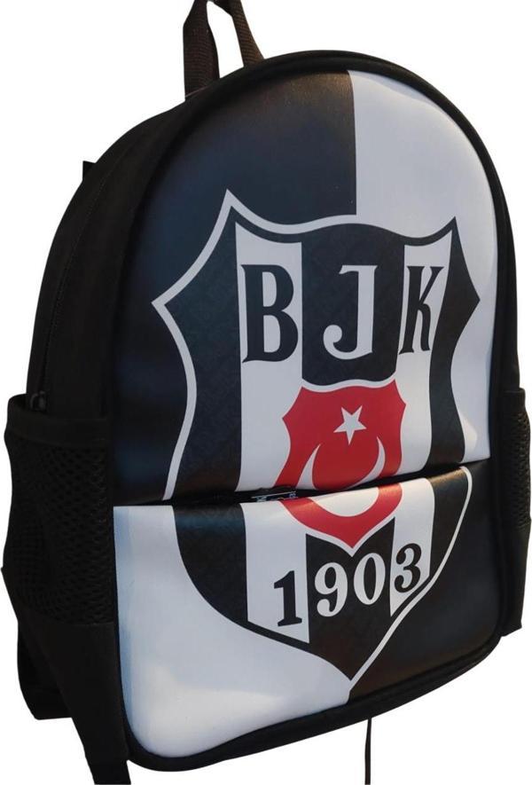 Me Çanta Anaokul Sırt Çantası Beşiktaş Bjk 1903 Logo Desenli Suni Deri 25361 - Image 1