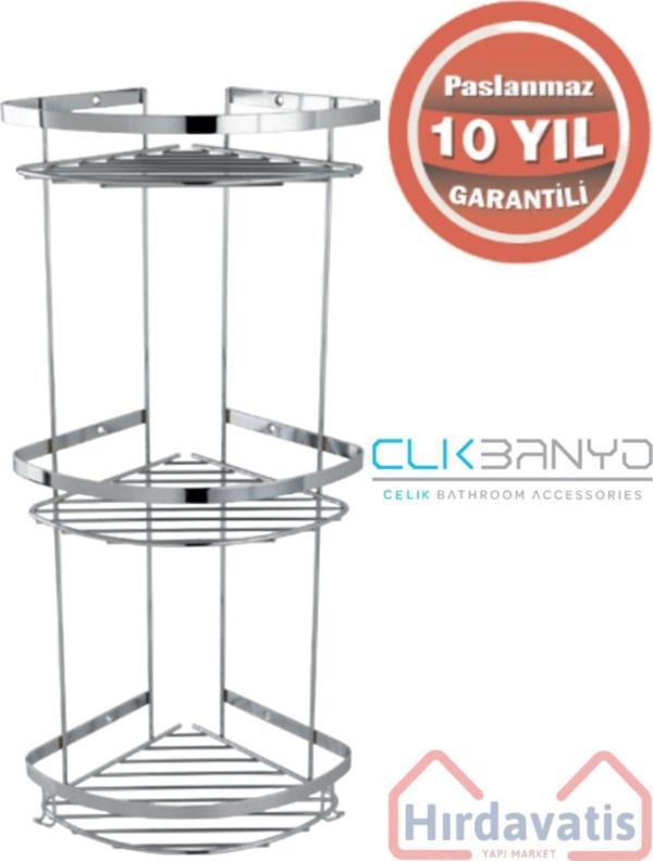 Clk Banyo Çelik Zerrin 304 Üçlü 19X19Cm - Image 1