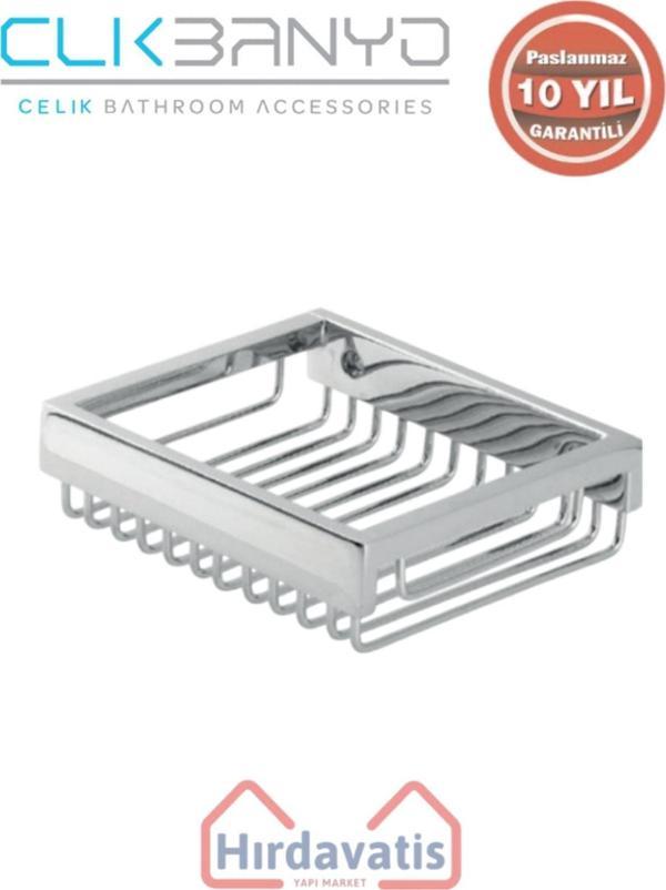 Çelik Banyo Paslanmaz Pirinç Kumru Lama Sabunluk 10X12 - Image 1