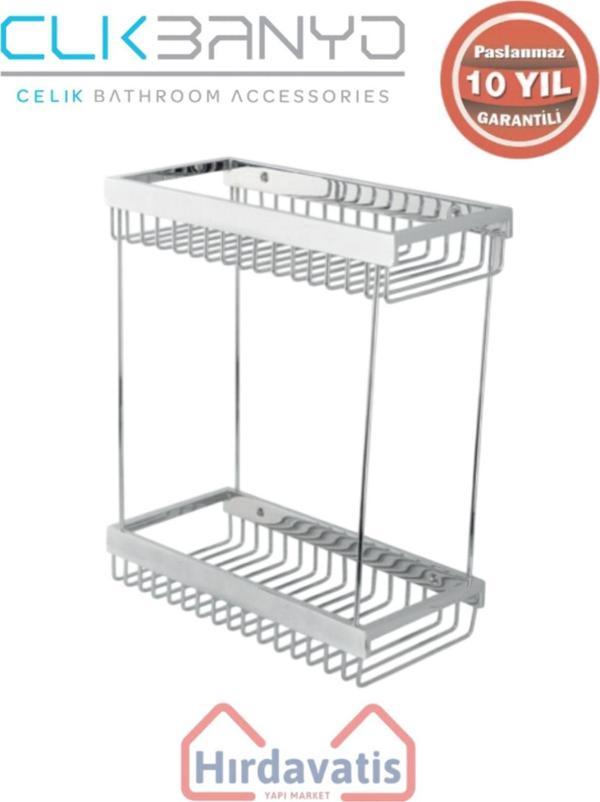 Çelik Banyo Paslanmaz Pirinç Kumru Lama Șampuanlık İkili 15X25 - Image 1