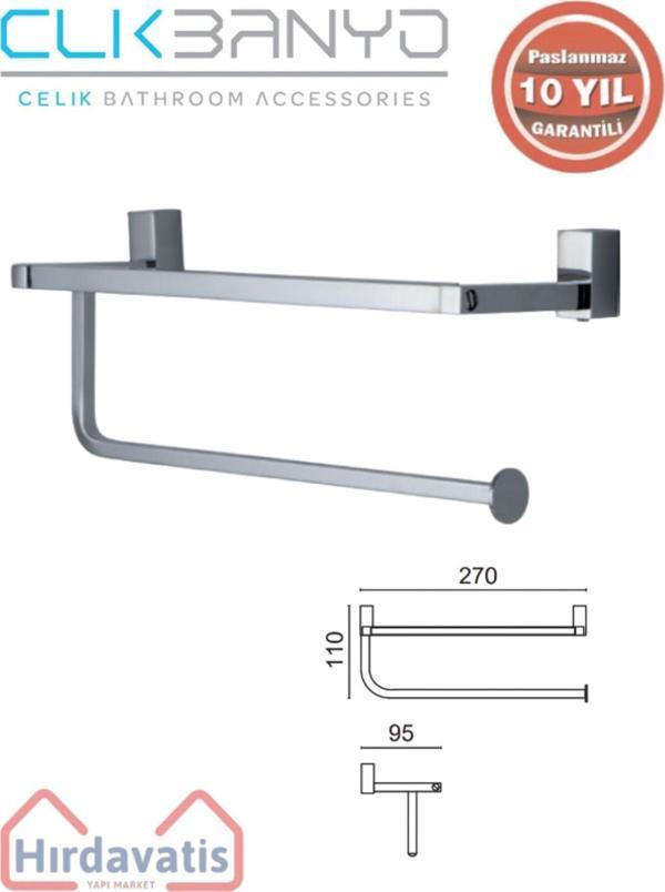 Çelik Banyo Paslanmaz Pirinç Swwor Kağıt Havluluk - Image 1