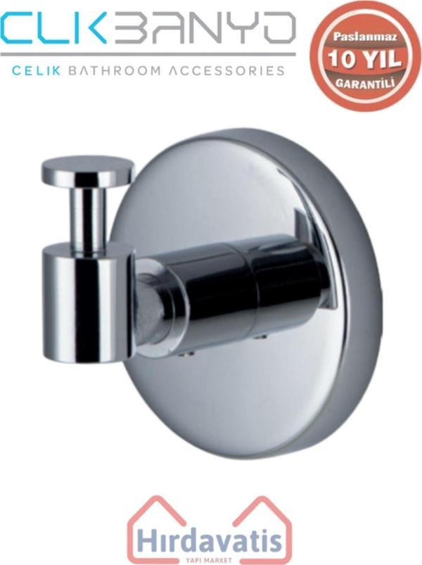 Çelik Banyo Paslanmaz Pirinç Flora Askılık Tekli - Image 1