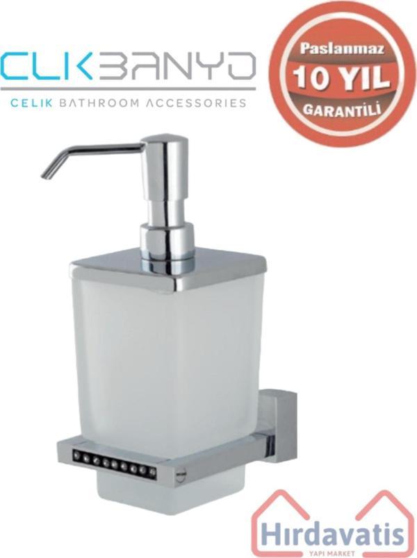 Çelik Banyo Paslanmaz Pirinç Swwor Montajlı Sıvı Sabunluk - Image 1