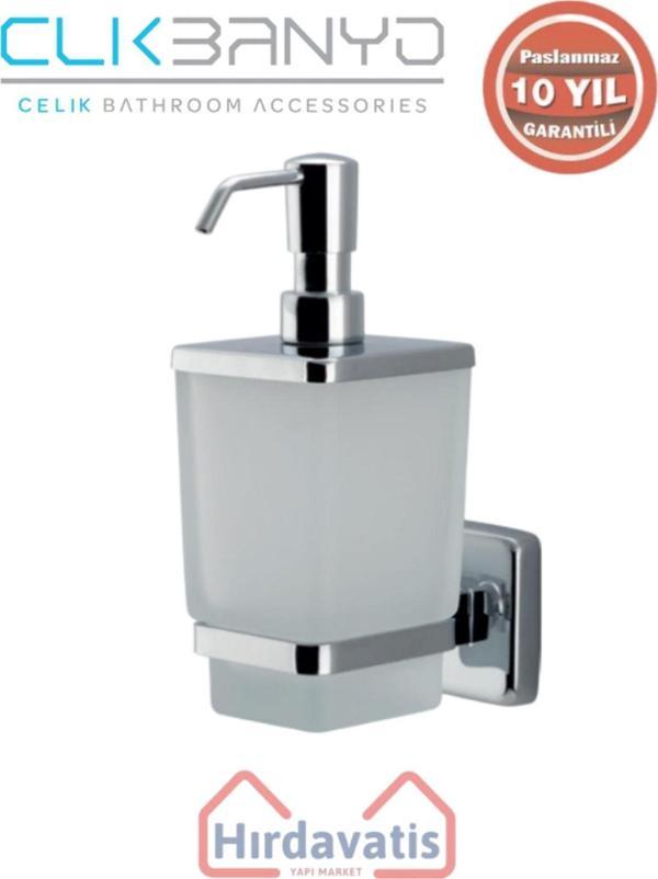 Çelik Banyo Paslanmaz Pirinç Kumru Montajlı Sıvı Sabunluk - Image 1