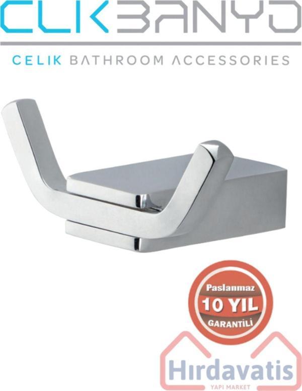 Clk Banyo Paslanmaz Pirinç Titanik Bornozluk Havlu Askısı - Image 1