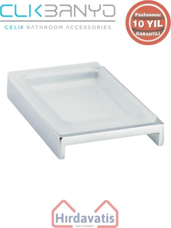 Çelik Banyo Paslanmaz Pirinç Kumru Set Üstü Sabunluk - Image 1