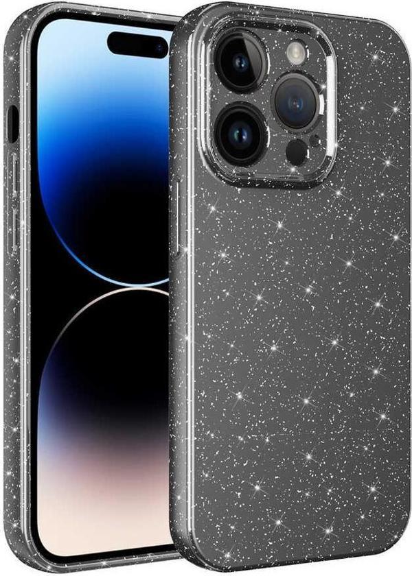 iPhone 14 Pro Max Uyumlu Kamera Korumalı Simli Parlak Yumuşak Silikon Kılıf - Image 1