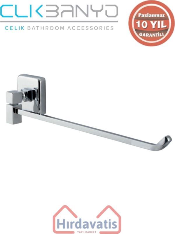 Çelik Banyo Paslanmaz Pirinç Kumru Tekli Döner Havluluk - Image 1