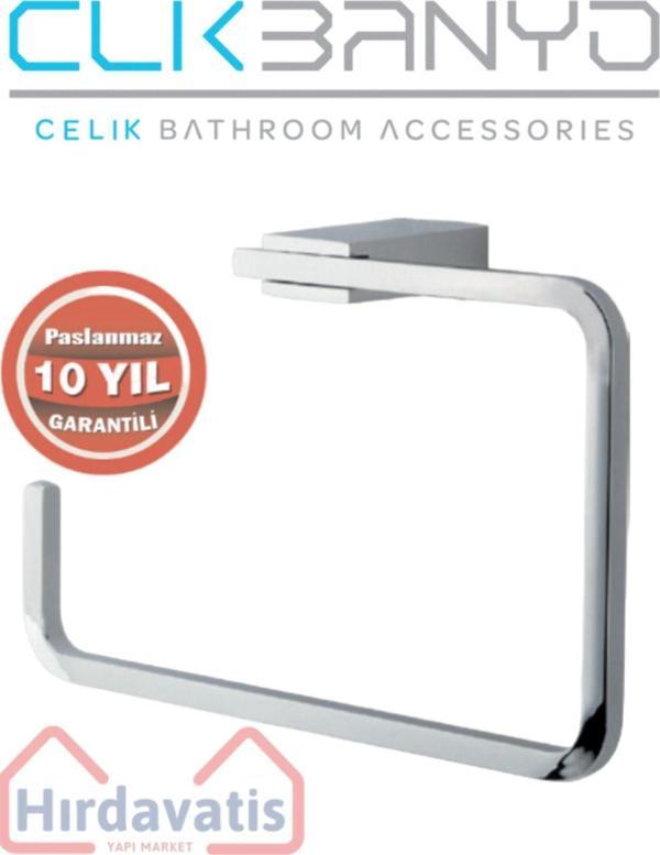 Clk Banyo Titanik Kare Havluluk Pirinç Malzeme ( 10 Yıl Garantili ) - Image 1