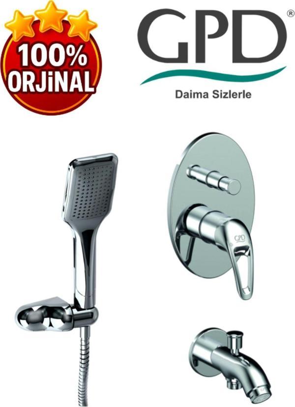 Gpd Adrio Mta120 Tam Ankastre Banyo Bataryası- Dst37 - Askılı Duş Seti - Image 1