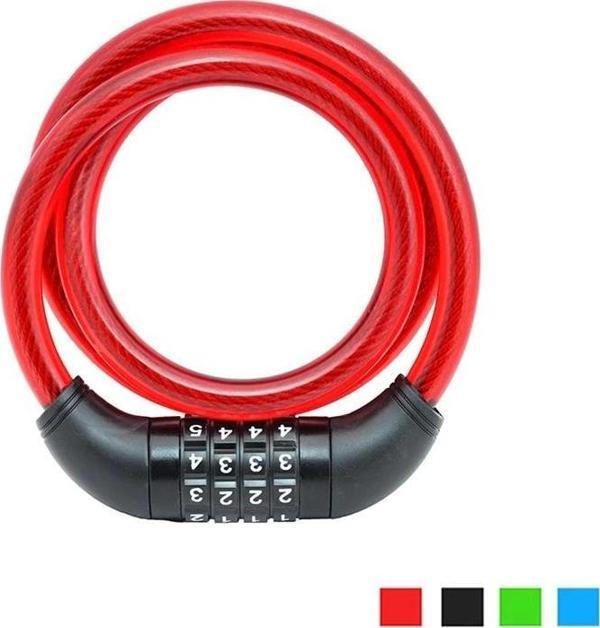 UMT CABLE LOCK KİLİT 12X1000 4 ŞİFRELİ HALAT KLT-241 - Image 1