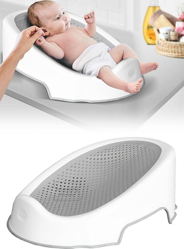 Meleni Baby Soft Bebek Küveti - Silikon Fileli Bebek Besleme, Yıkama Banyo Küveti, Bebek Banyo Oturağı - Image 1