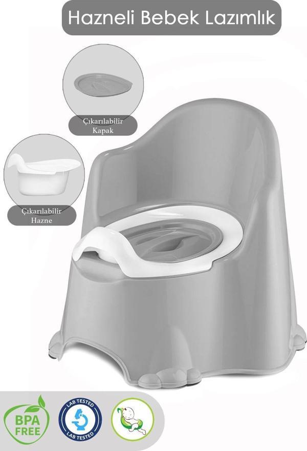 Meleni Baby Comfort Taşınabilir Lazımlık - Çocuk Tuvalet Eğitimi Alıştırma Lazımlığı - Mavi - Image 1