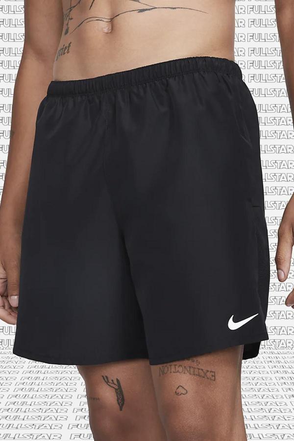 Nike Challenger Dri Fit 7'' Brief lined Running Shorts Slip Astarlı Koşu Şortu Siyah - Image 1