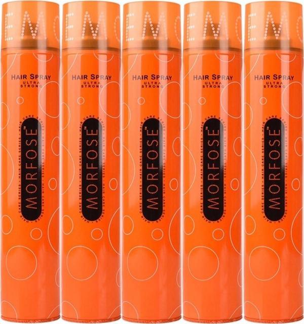 Morfose Saç Spreyi 400ML Ultra Sert (Turuncu) (5 Li Set) - Image 1