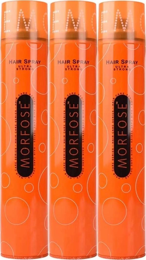 Morfose Ultra Sert 400 ml 3 Adet Saç Spreyi - Image 1