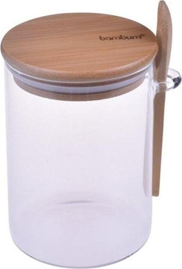 Bambum Lolla Kaşıklı Cam Saklama Kabı 10 Cm - Image 1